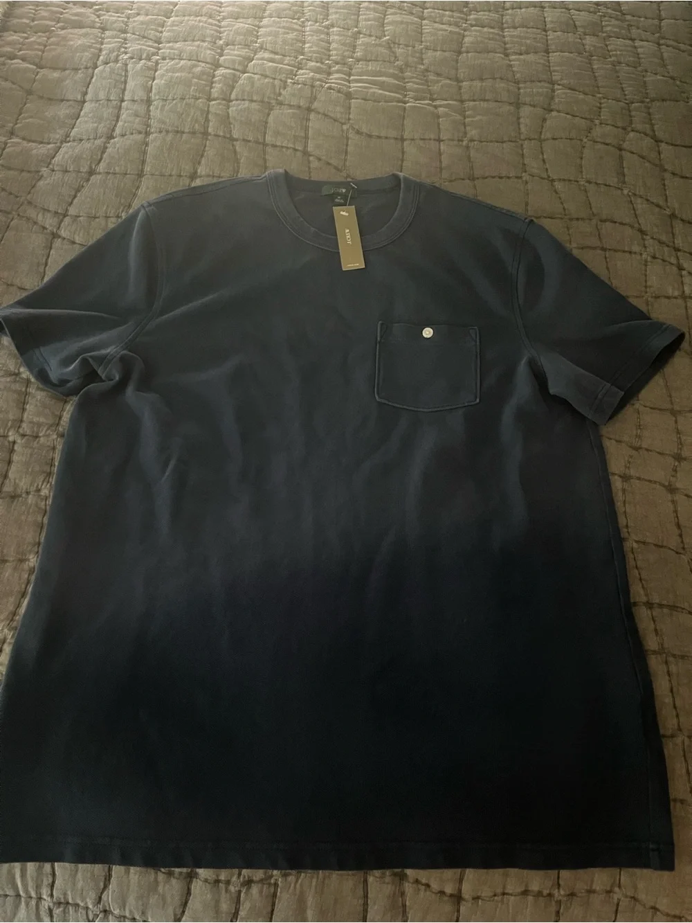 J. Crew Men’s Short-Sleeve Pocket Tee in Navy Blue